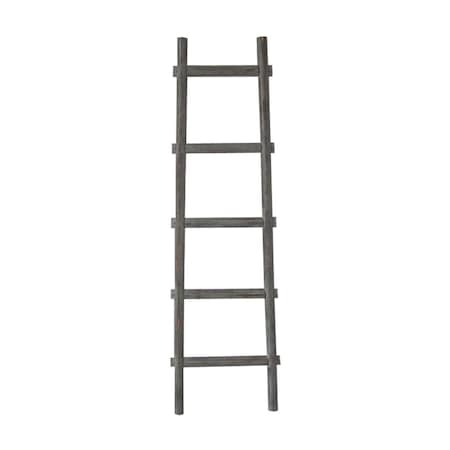 Screen Gems 60 in. Decorative Wooden Ladder SGT086 Grey